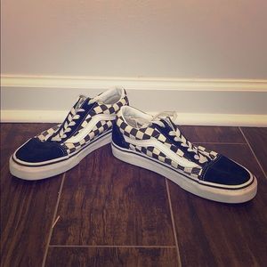 Vans Black and White Checkered Women's Shoes
